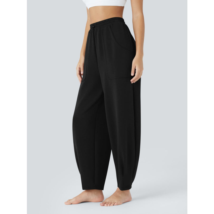 Lovelet Drawstring Pants with Pockets Black / S Apparel and Accessories