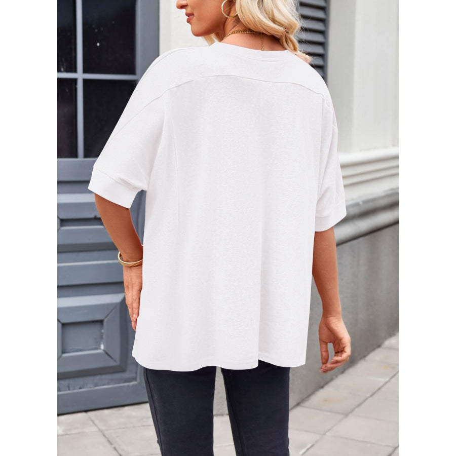 Lovelet Round Neck Half Sleeve T-Shirt Apparel and Accessories