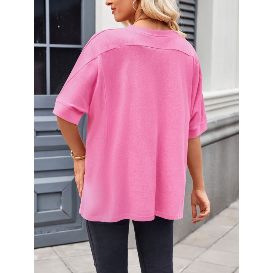 Lovelet Round Neck Half Sleeve T-Shirt Apparel and Accessories