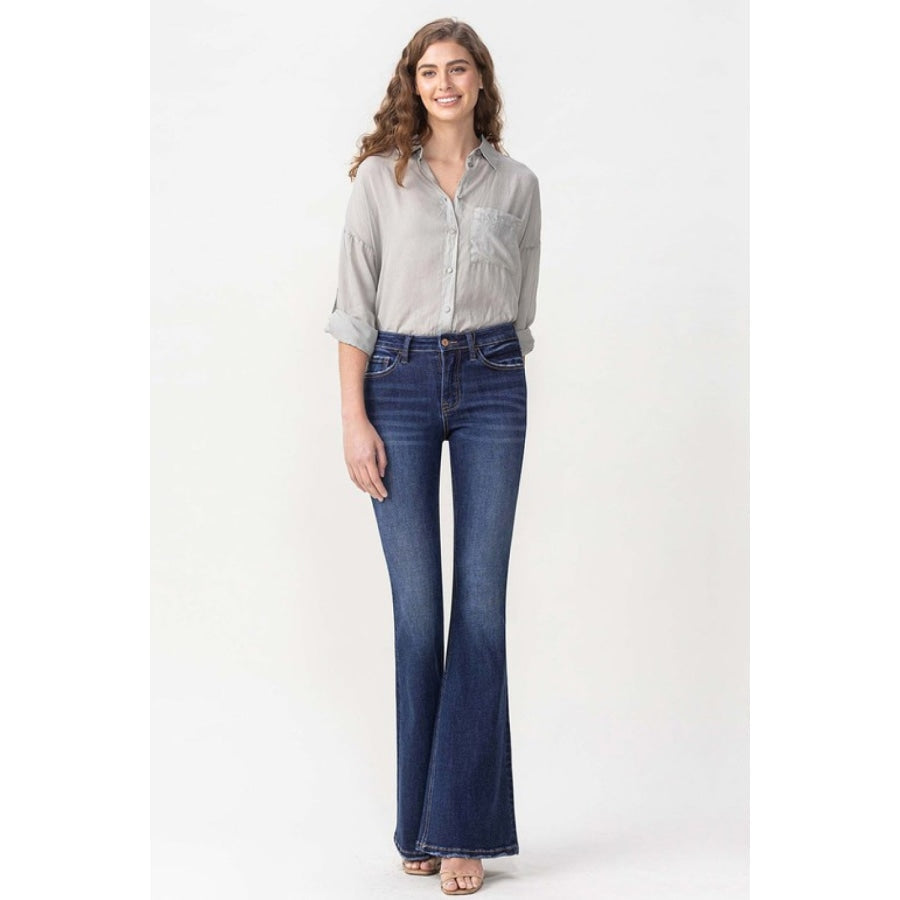 Lovervet Full Size Joanna Midrise Flare Jeans