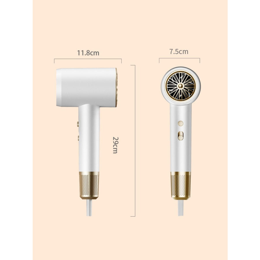 Low Noise Household Hair Dryer White / European plug Apparel and Accessories