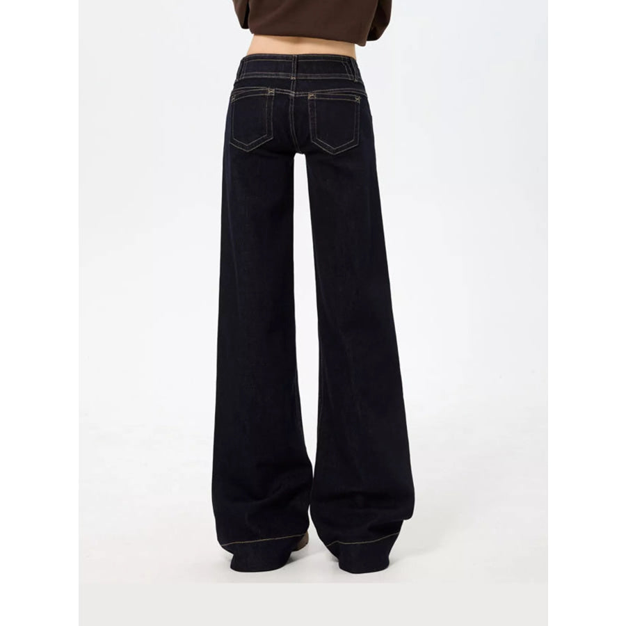 Low-Rise Wide-Leg Jeans Apparel and Accessories