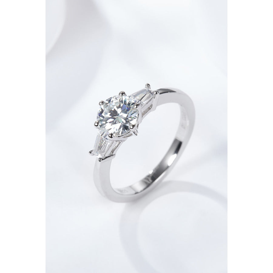 Loyal Love 1 Carat Moissanite Platinum-Plated Ring