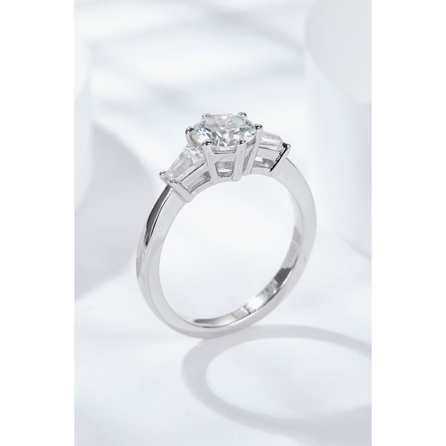 Loyal Love 1 Carat Moissanite Platinum-Plated Ring