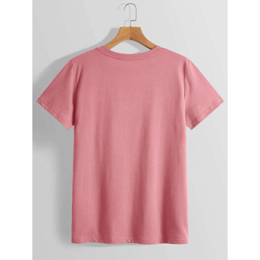 Lucky Clover Sequin Round Neck T - Shirt Apparel and Accessories