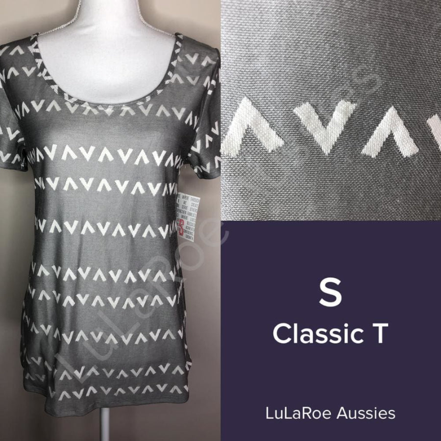 LuLaRoe Classic T S / Grey jacquard Tops