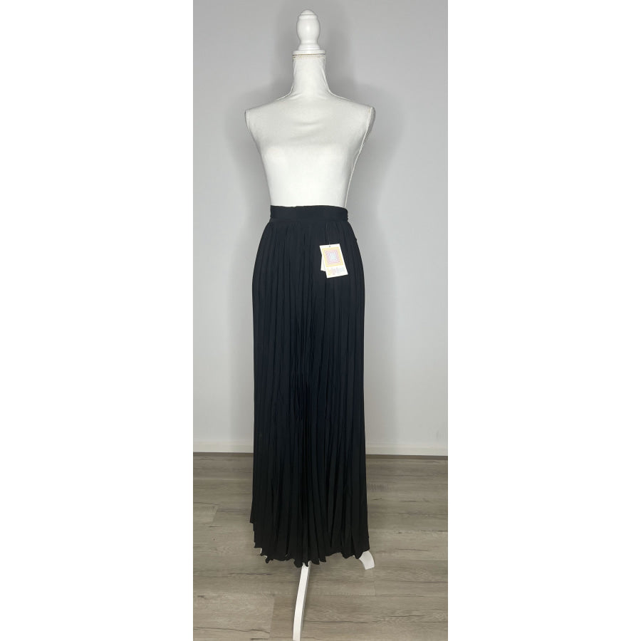 LuLaRoe DeAnne Solid Black Wrap Skirt - Size 2XL Dress