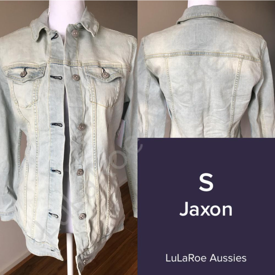 LuLaRoe Jaxon S / Light Blue Denim Coverups