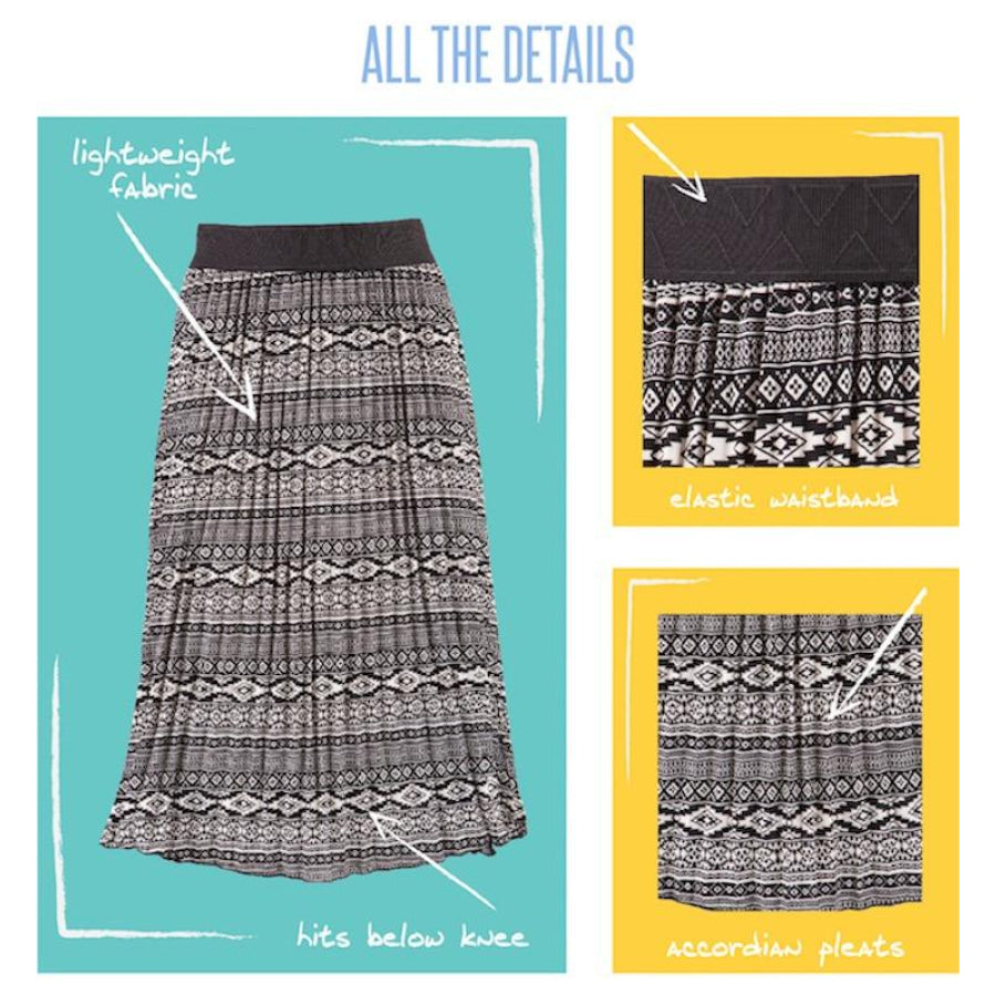 LuLaRoe Jill 2XL / Black pleated skirt Skirts