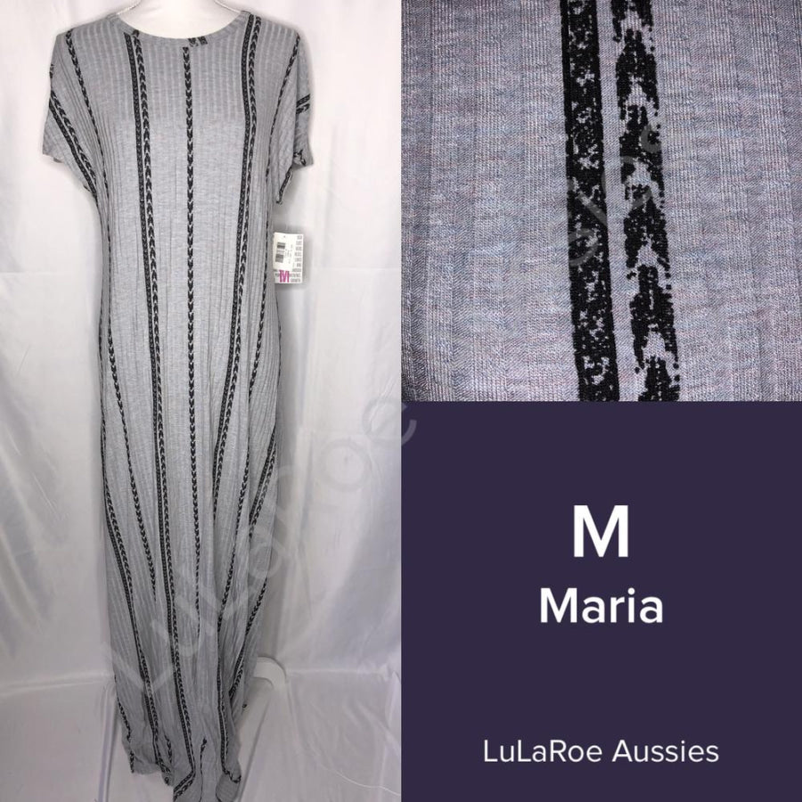 LuLaRoe Maria Maxi Dress - Size Medium M / Faded grey Dresses