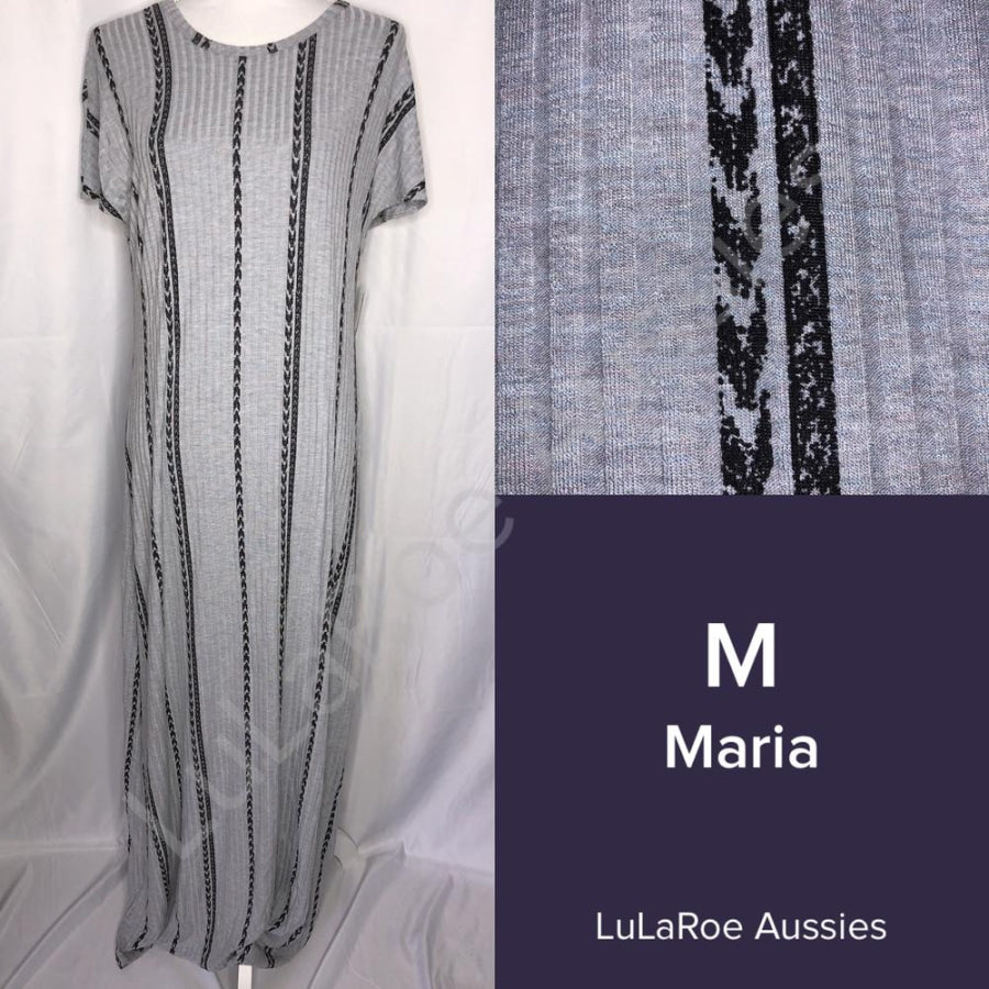 LuLaRoe Maria Maxi Dress - Size Medium M / Faded grey Dresses