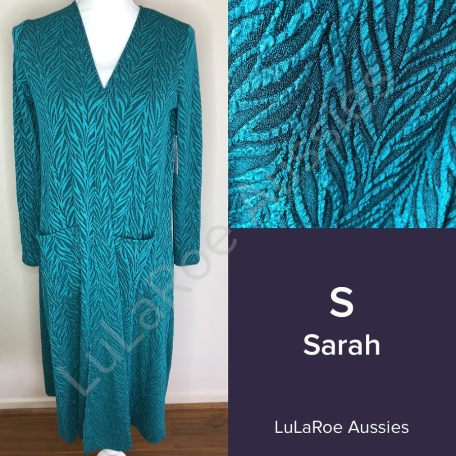 Lularoe Sarah S / Teal Stretchy Jacquard Coverups