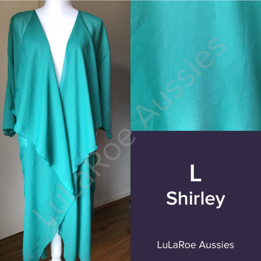 Lularoe Shirley L / Teal Chiffon Coverups