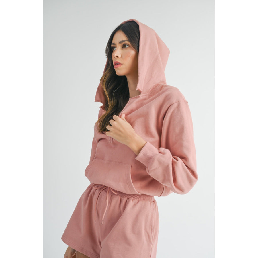 MABLE French Terry Hooded Romper Apparel and Accessories