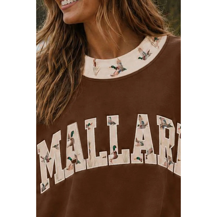 Mallard Oversized Sweatshirt with Contrast Trim Apparel and Accessories