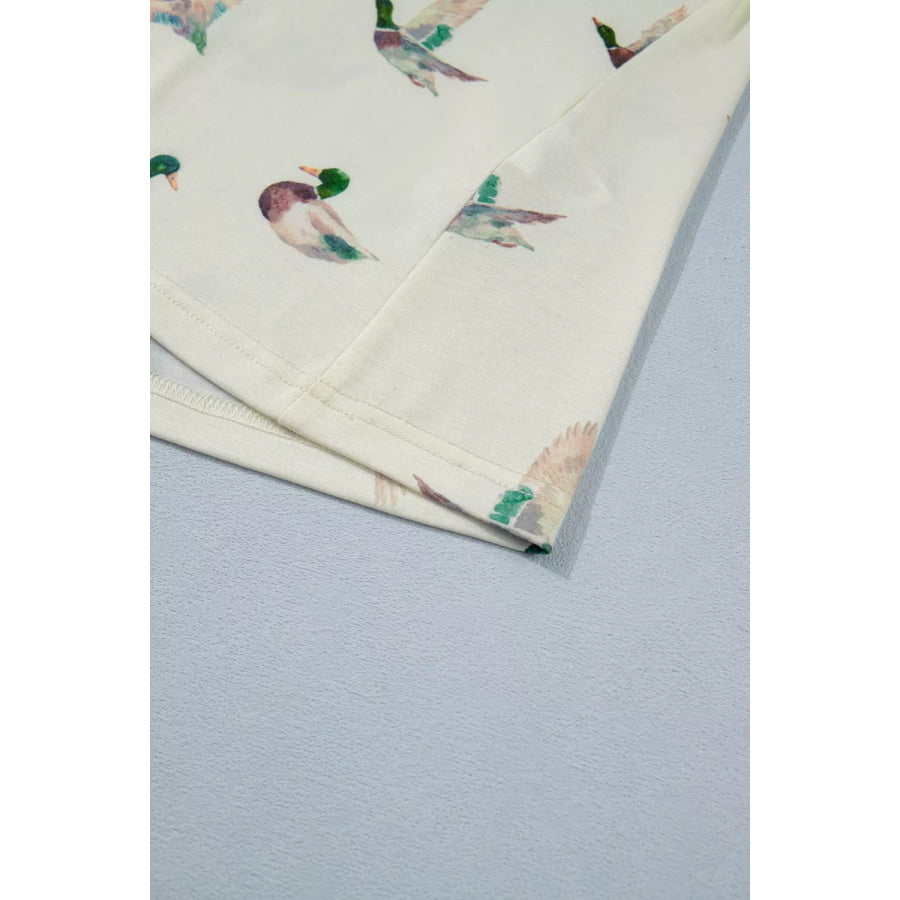 Mallard Print Western Style Tank Top Apparel and Accessories