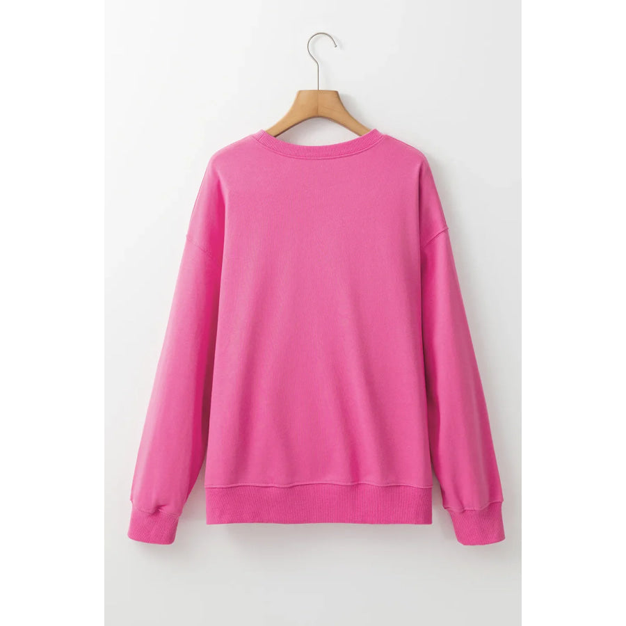 MAMA Round Neck Long Sleeve Sweatshirt Apparel and Accessories