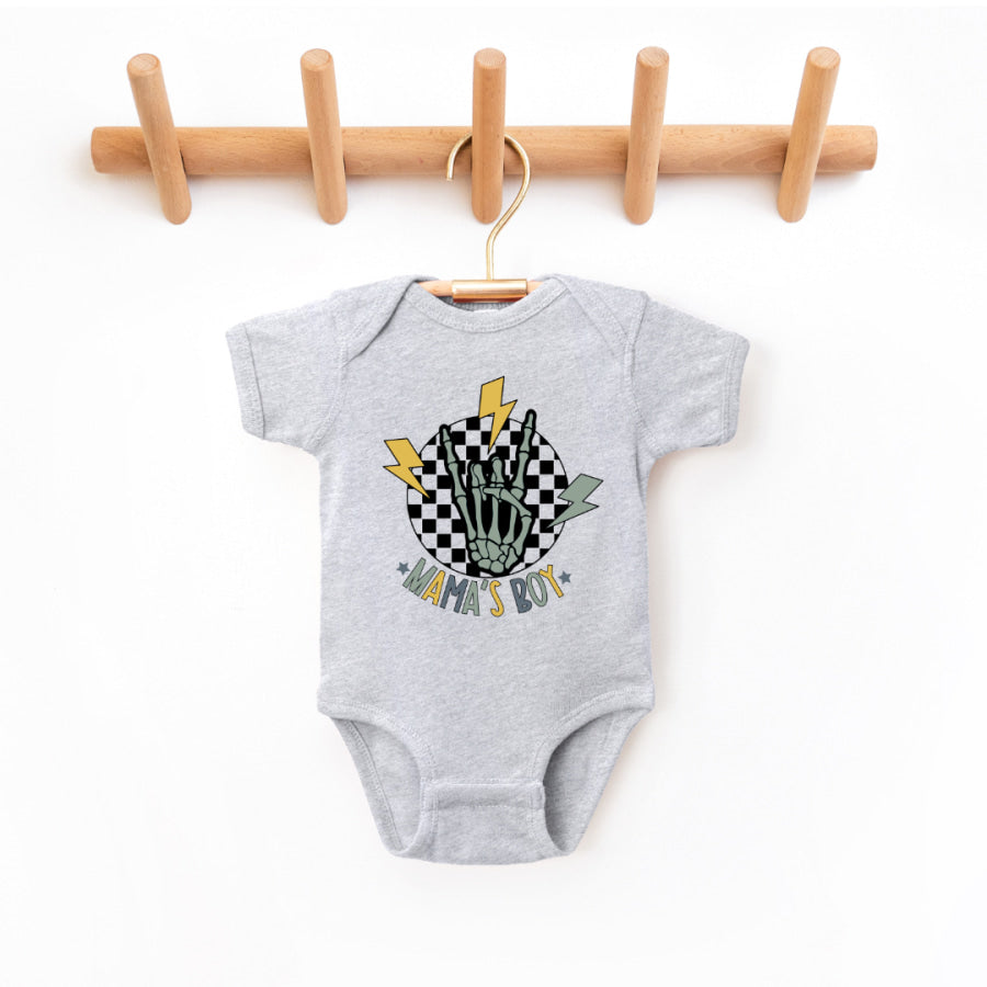 Mama’s Boy Infant Bodysuit NB - Bodysuit / Heather Baby &amp; Toddler Clothing