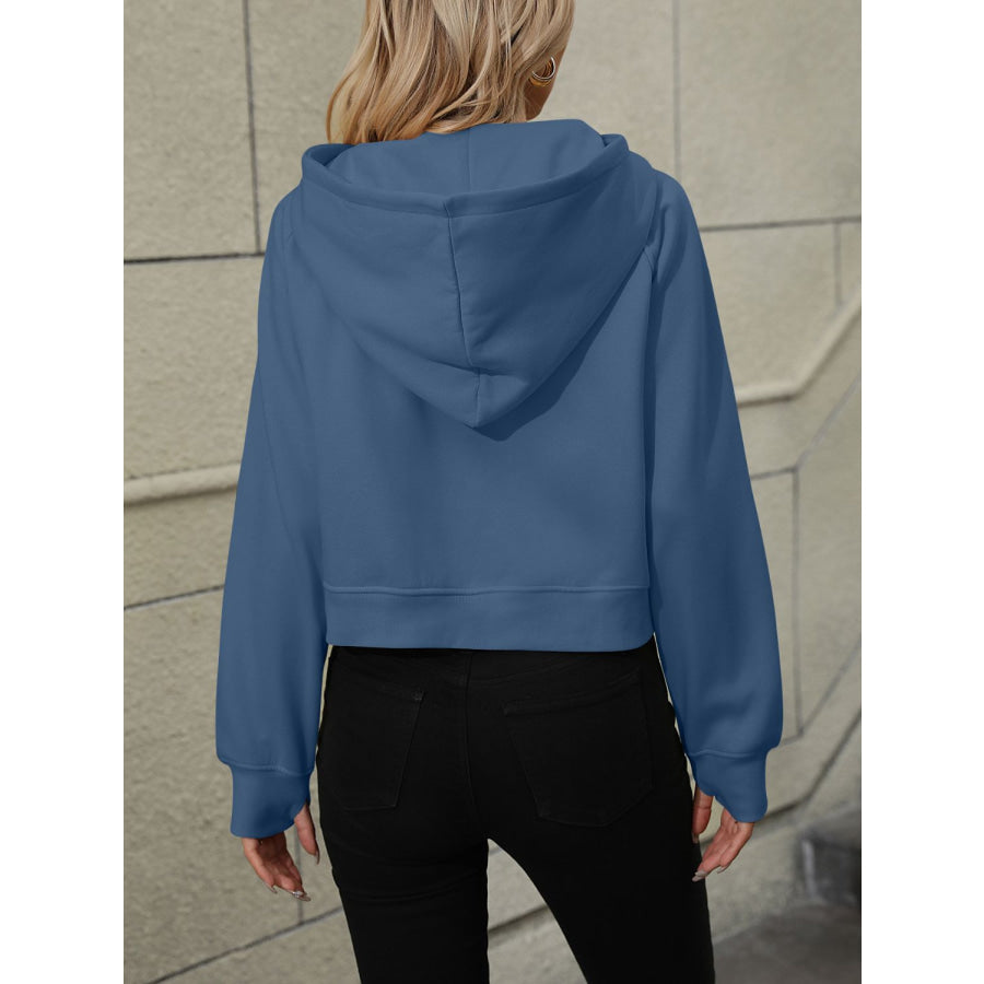 Mandy Half Zip Long Sleeve Sweatshirt Apparel and Accessories