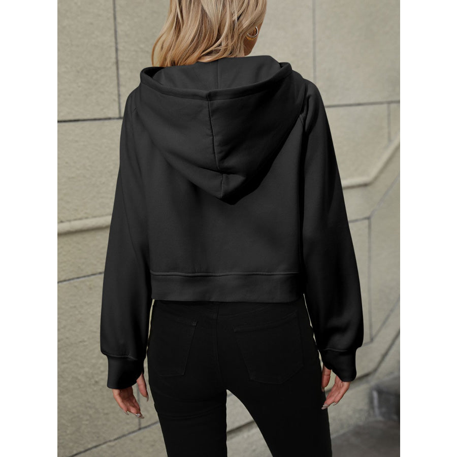 Mandy Half Zip Long Sleeve Sweatshirt Apparel and Accessories