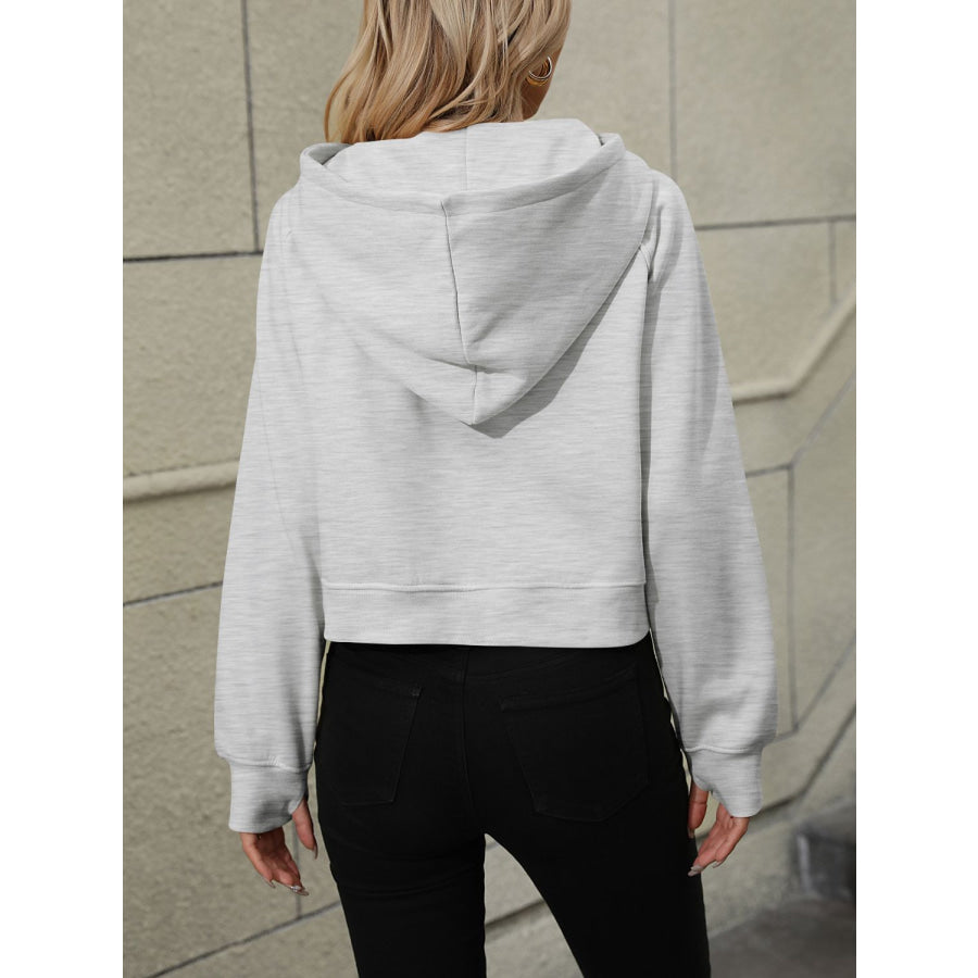 Mandy Half Zip Long Sleeve Sweatshirt Apparel and Accessories