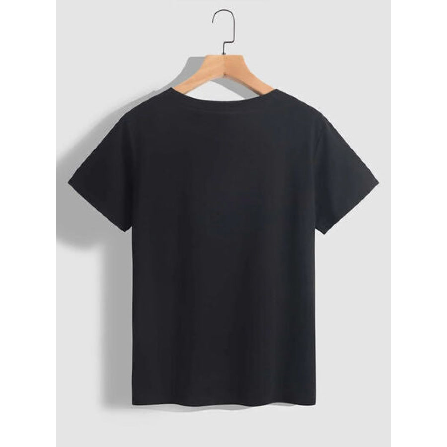 MARDI GRAS Round Neck Short Sleeve T - Shirt Black / S Apparel and Accessories