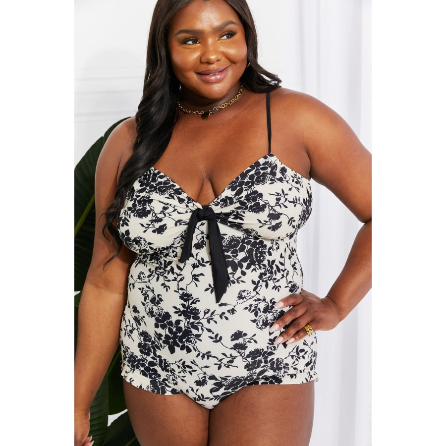 Marina West Swim Côte d’Azur Ruffle Trim One-Piece Swimsuit