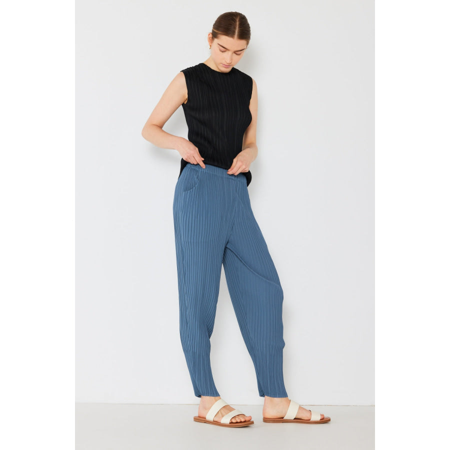 Marina West Swim Pleated Relaxed - Fit Slight Drop Crotch Jogger Apparel and Accessories