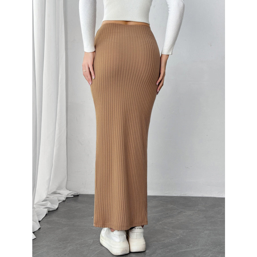 Maxi Knit Wrap Skirt Apparel and Accessories