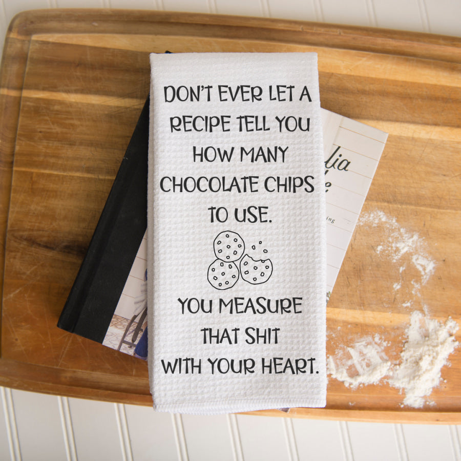 Measure With Your Heart Kitchen Tea Towel Kitchen Towels