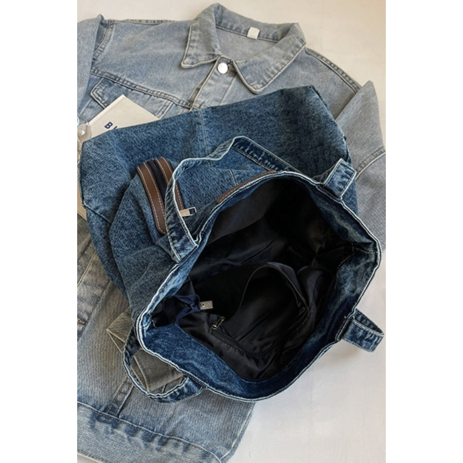 Medium Denim Tote Bag Apparel and Accessories