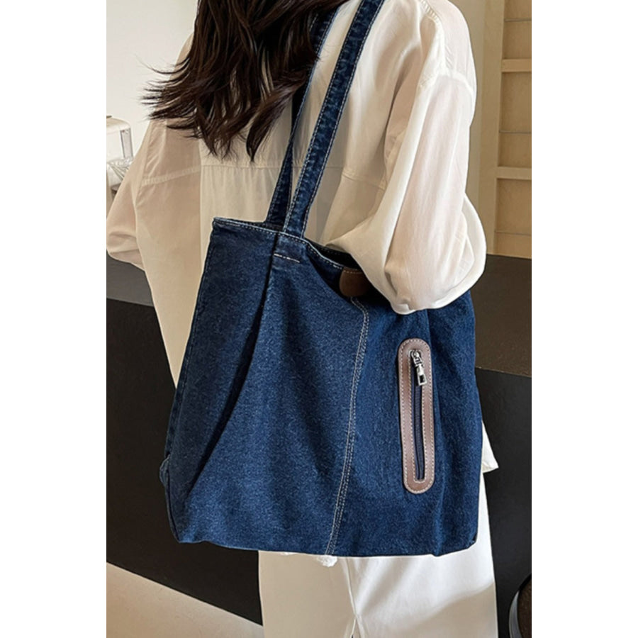 Medium Denim Tote Bag Apparel and Accessories