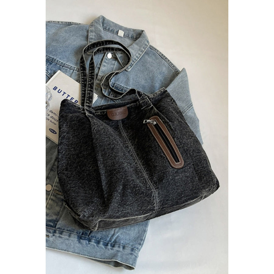 Medium Denim Tote Bag Apparel and Accessories