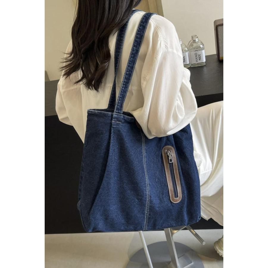 Medium Denim Tote Bag Apparel and Accessories