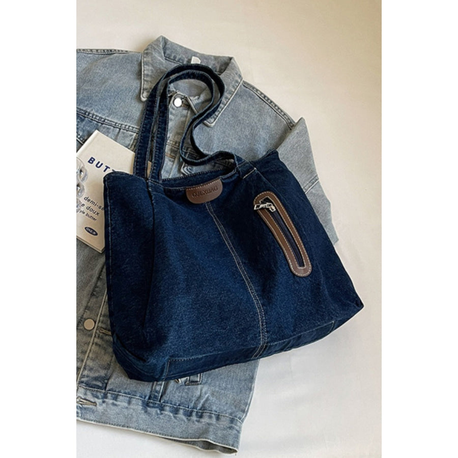 Medium Denim Tote Bag Apparel and Accessories