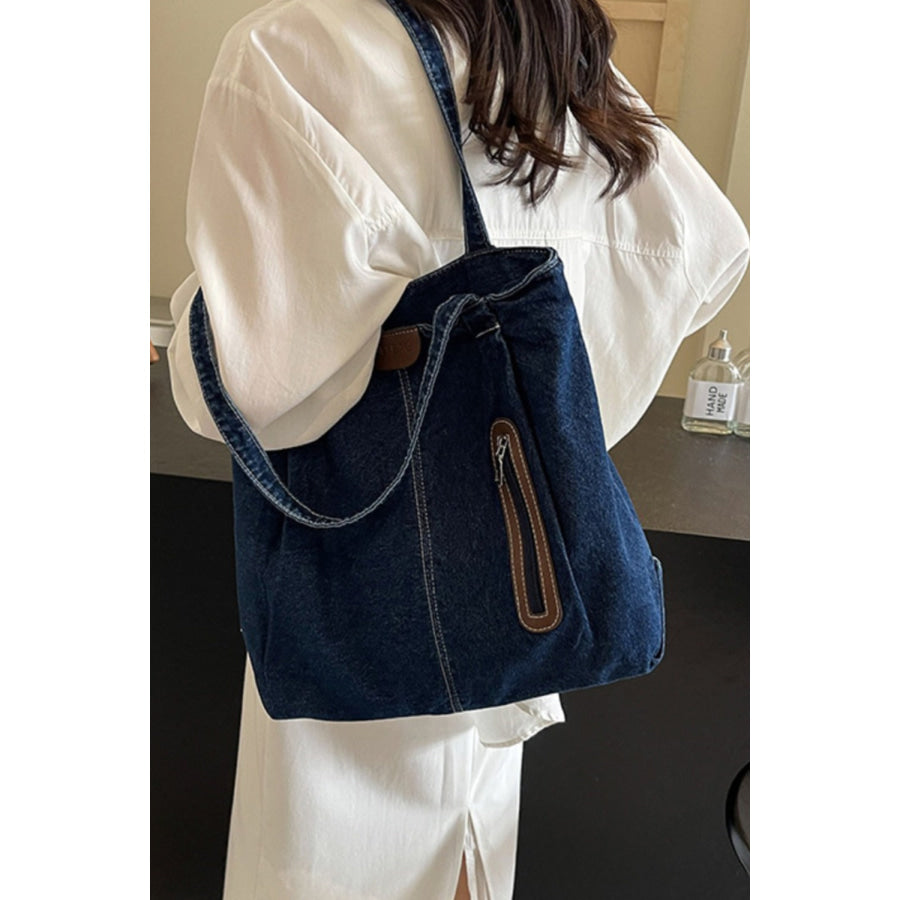 Medium Denim Tote Bag Apparel and Accessories