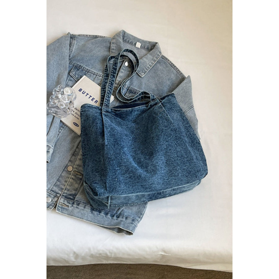 Medium Denim Tote Bag Apparel and Accessories