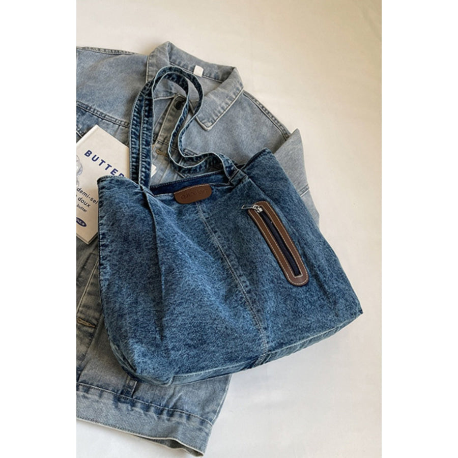 Medium Denim Tote Bag Apparel and Accessories