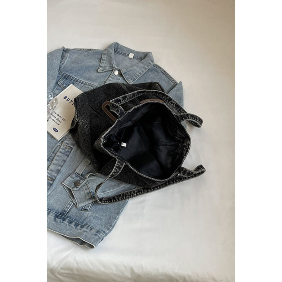 Medium Denim Tote Bag Apparel and Accessories