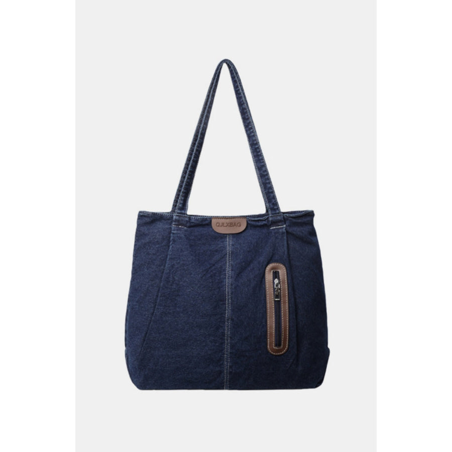 Medium Denim Tote Bag Medium / One Size Apparel and Accessories