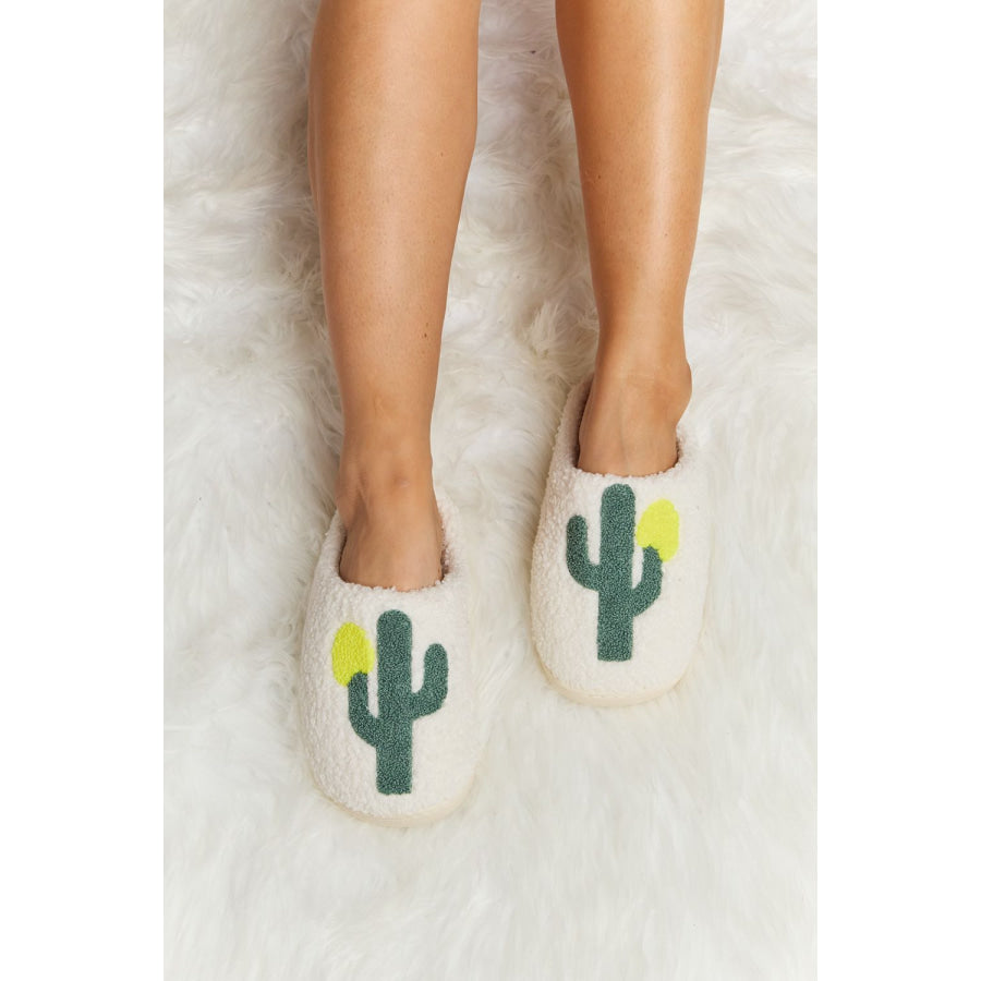 Melody Cactus Plush Slide Slippers footwear