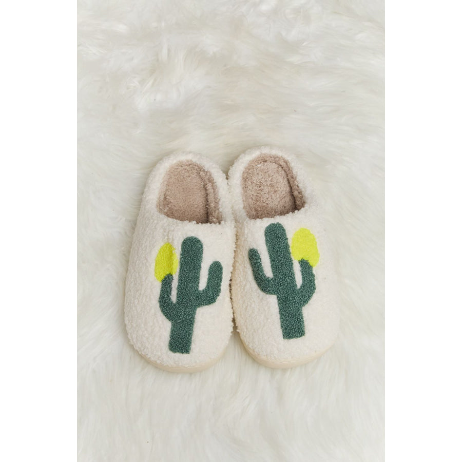 Melody Cactus Plush Slide Slippers footwear