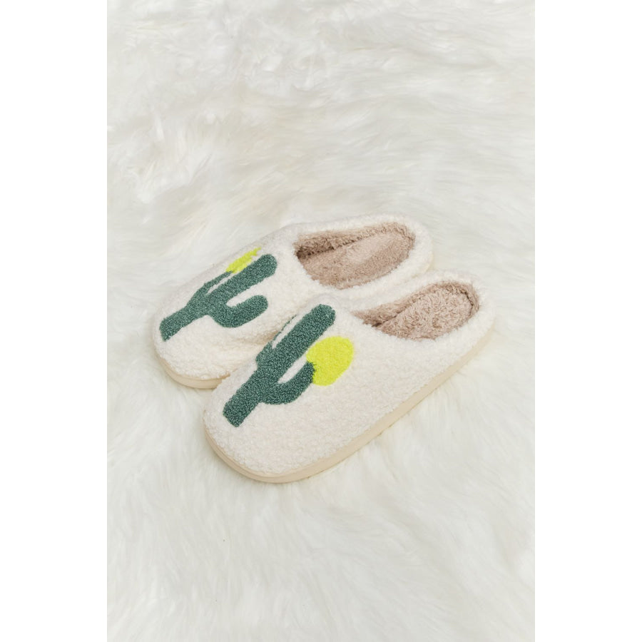 Melody Cactus Plush Slide Slippers footwear