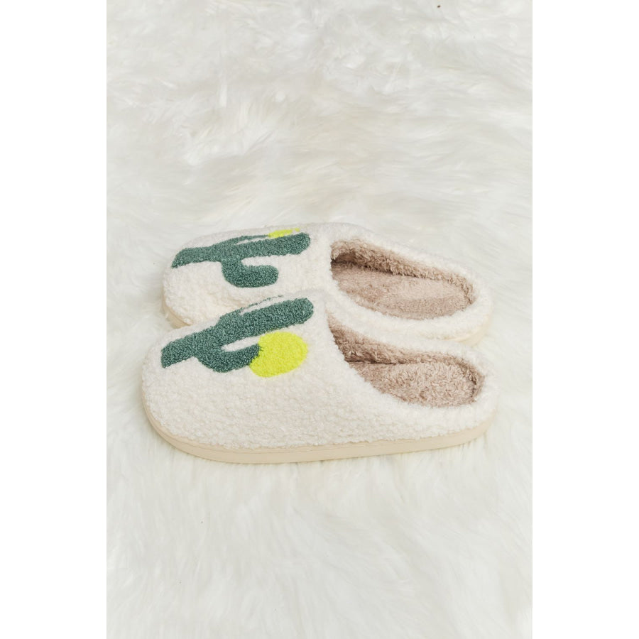 Melody Cactus Plush Slide Slippers footwear