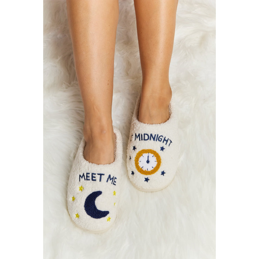 Melody Printed Plush Slide Slippers footwear