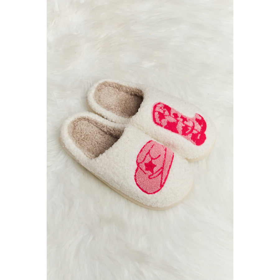 Melody Printed Plush Slide Slippers footwear