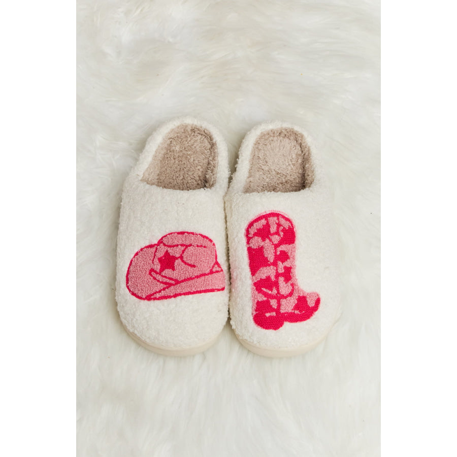 Melody Printed Plush Slide Slippers footwear