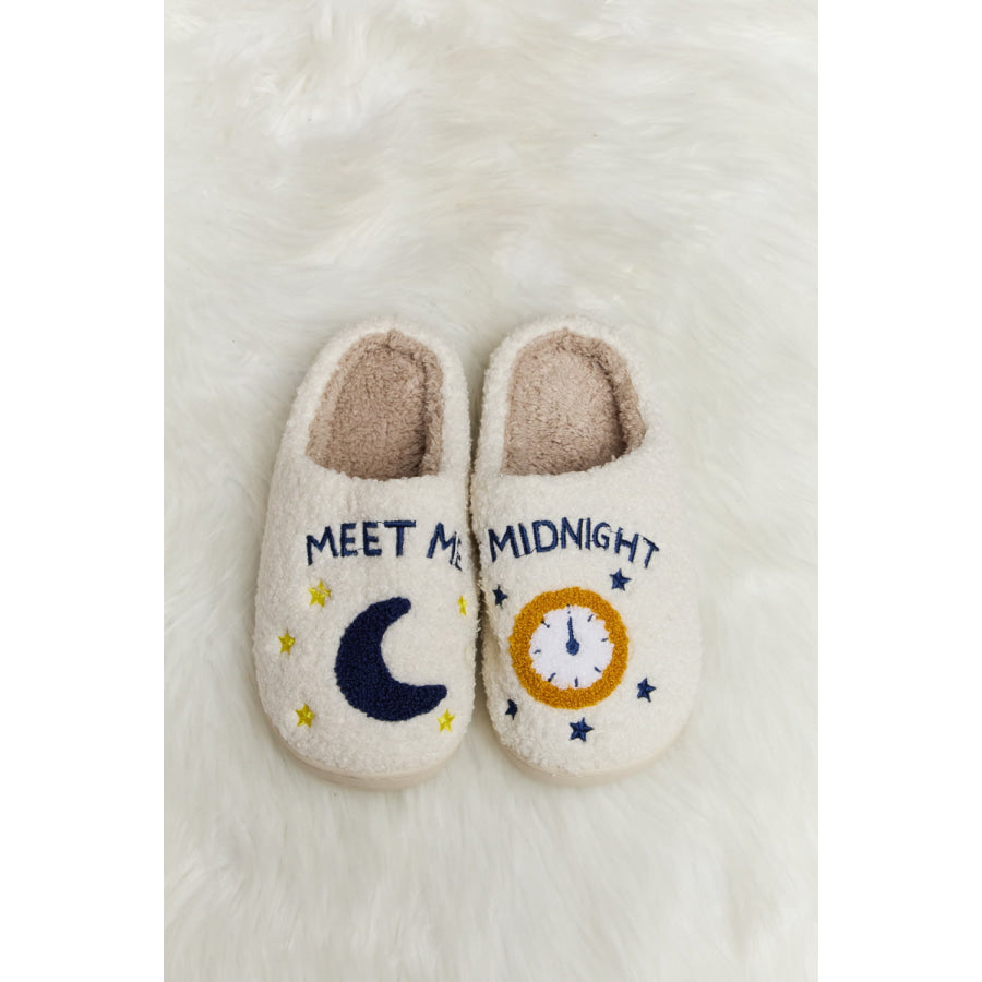 Melody Printed Plush Slide Slippers footwear