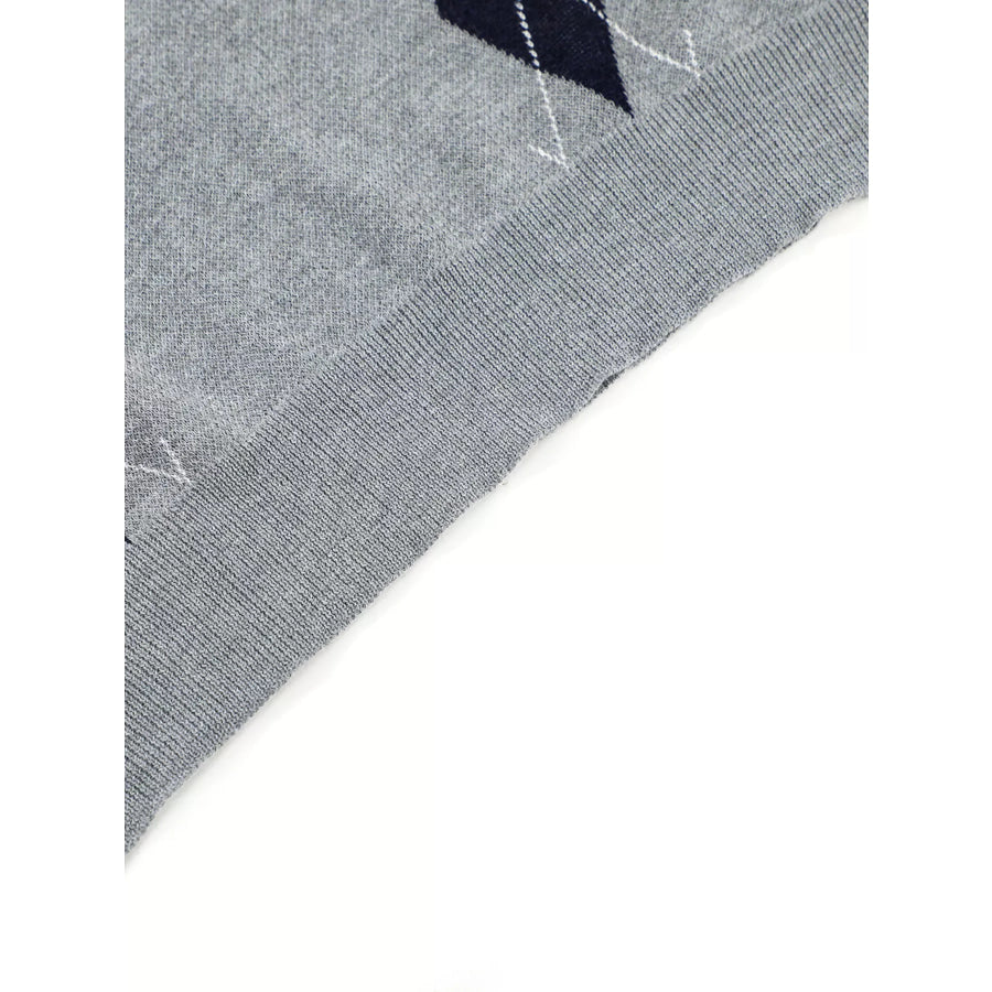 Men’s Argyle Knit Short Sleeve Polo Apparel and Accessories