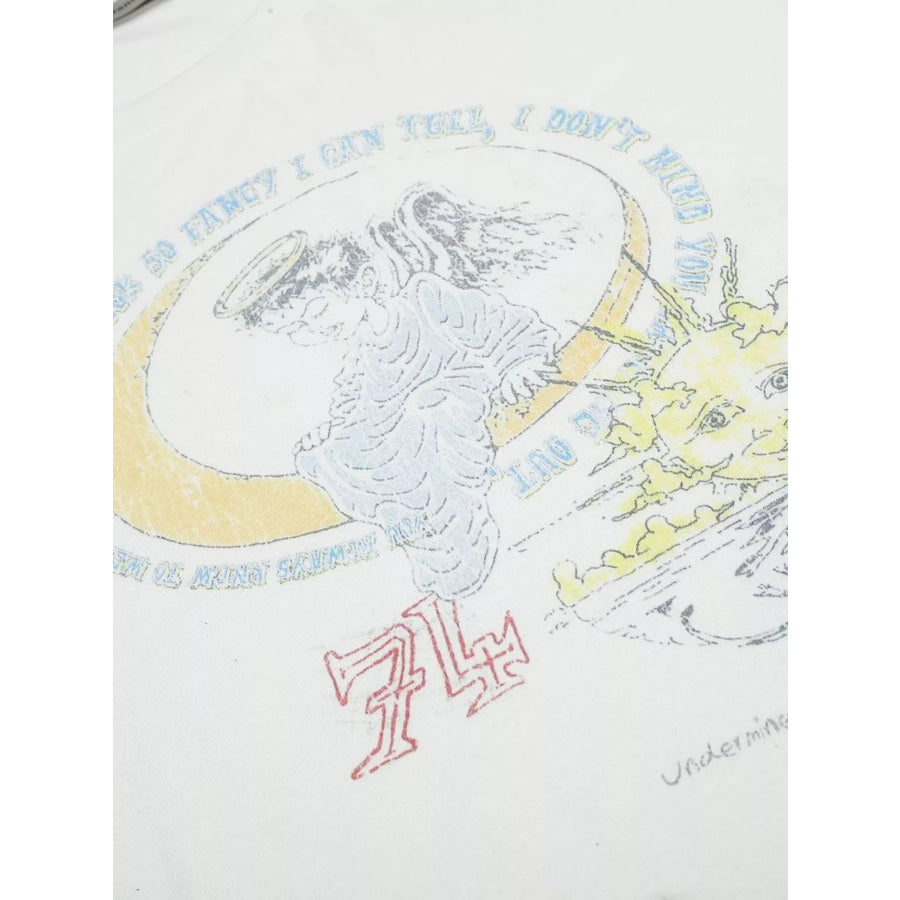 Men’s Artistic Graphic Round Neck T-Shirt Apparel and Accessories